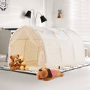 Kids Tunnel Play Tent with Glow-in-the-Dark Stars – Beige