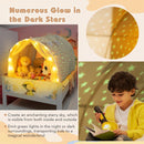 Kids Tunnel Play Tent with Glow-in-the-Dark Stars – Beige
