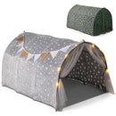 Kids Tunnel Play Tent with Glow-in-the-Dark Stars – Grey