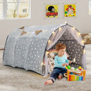 Kids Tunnel Play Tent with Glow-in-the-Dark Stars – Grey