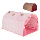 Kids Tunnel Play Tent with Glow-in-the-Dark Stars – Pink