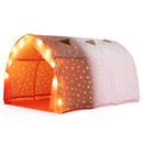 Kids Tunnel Play Tent with Glow-in-the-Dark Stars – Pink