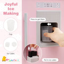 Height-Adjustable Pink Play Kitchen with Ice Maker – Pink