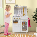 Compact White Play Kitchen with Telephone and Recipe Card – White