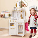 Compact White Play Kitchen with Telephone and Recipe Card – White