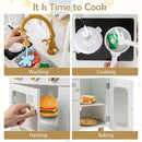 Compact White Play Kitchen with Telephone and Recipe Card – White