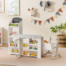 Modular Grocery Store Playset with Shopping Cart – White