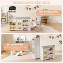Modular Grocery Store Playset with Shopping Cart – White
