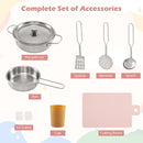 Corner Play Kitchen with Chalkboard, Lights and Ice Maker – Pink
