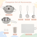 Corner Play Kitchen with Chalkboard, Lights and Ice Maker – White