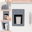 Corner Play Kitchen with Chalkboard, Lights and Ice Maker – White