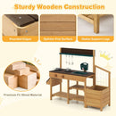 Outdoor Mud Kitchen with Planter Boxes and Trellis – Brown