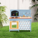 Outdoor Mud Kitchen with Circulating Tap and Cookware – Blue