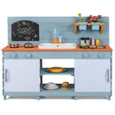 Outdoor Mud Kitchen with Sliding Doors and Circulating Tap – Blue
