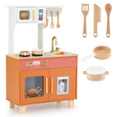 Play Kitchen with Microwave and Ice Dispenser – Orange