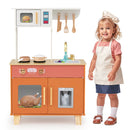 Play Kitchen with Microwave and Ice Dispenser – Orange