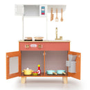 Play Kitchen with Microwave and Ice Dispenser – Orange