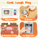 Play Kitchen with Microwave and Ice Dispenser – Orange