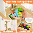 Play Kitchen with Microwave and Ice Dispenser – Orange