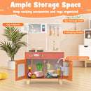 Play Kitchen with Microwave and Ice Dispenser – Orange