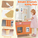Play Kitchen with Microwave and Ice Dispenser – Orange