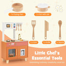 Play Kitchen with Microwave and Ice Dispenser – Orange