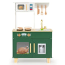 Play Kitchen with Microwave and Ice Dispenser – Green