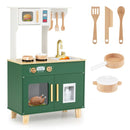 Play Kitchen with Microwave and Ice Dispenser – Green