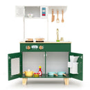 Play Kitchen with Microwave and Ice Dispenser – Green