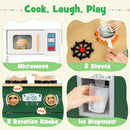 Play Kitchen with Microwave and Ice Dispenser – Green