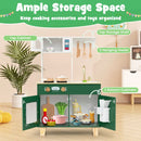 Play Kitchen with Microwave and Ice Dispenser – Green