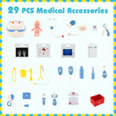 Wooden Toy Medical Centre with Examination Area – Blue