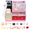 Wooden Toy Medical Centre with Examination Area – Pink