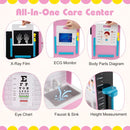 Wooden Toy Medical Centre with Examination Area – Pink