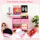 Wooden Toy Doctor's Office with Folding Table – Pink