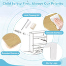 Wooden Toy Doctor's Office with Folding Table – White