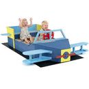Kids Aeroplane Sandpit with Bench Seat – Blue