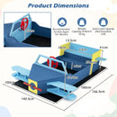 Kids Aeroplane Sandpit with Bench Seat – Blue