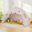 Large Kids Canopy Play Tent with Two Windows – Beige