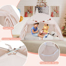 Large Kids Canopy Play Tent with Two Windows – Beige