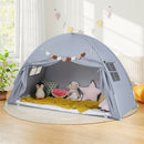 Large Kids Canopy Play Tent with Two Windows – Grey