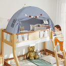 Large Kids Canopy Play Tent with Two Windows – Grey