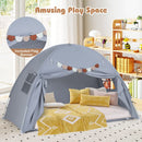Large Kids Canopy Play Tent with Two Windows – Grey