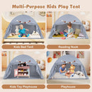 Large Kids Canopy Play Tent with Two Windows – Grey