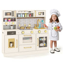 Beige Play Kitchen with Lights, Dispenser and Dishwasher – Beige