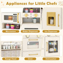 Beige Play Kitchen with Lights, Dispenser and Dishwasher – Beige