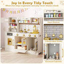 Beige Play Kitchen with Lights, Dispenser and Dishwasher – Beige