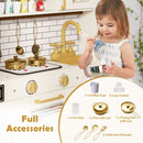 Beige Play Kitchen with Lights, Dispenser and Dishwasher – Beige