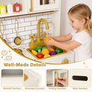 Beige Play Kitchen with Lights, Dispenser and Dishwasher – Beige