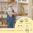 Corner Play Kitchen with Circulating Tap and Ice Dispenser – Beige